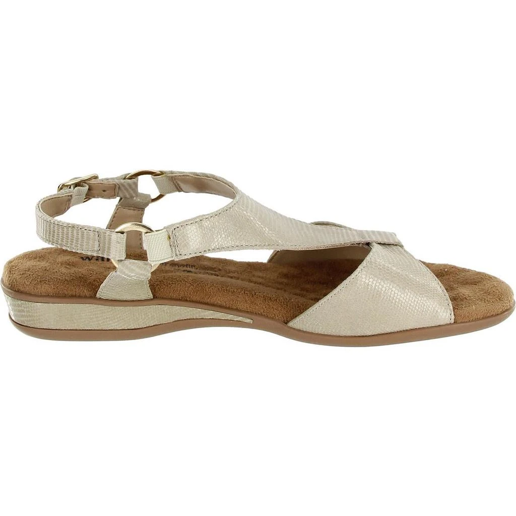 Walking Cradles Womens Shimmer Suede T-Strap Sandals 3