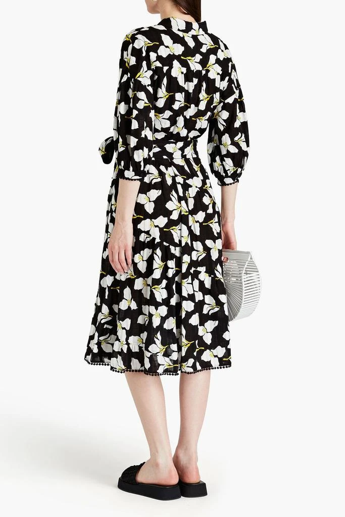 Diane von Furstenberg Luna floral-print cotton-jacquard midi shirt dress 3