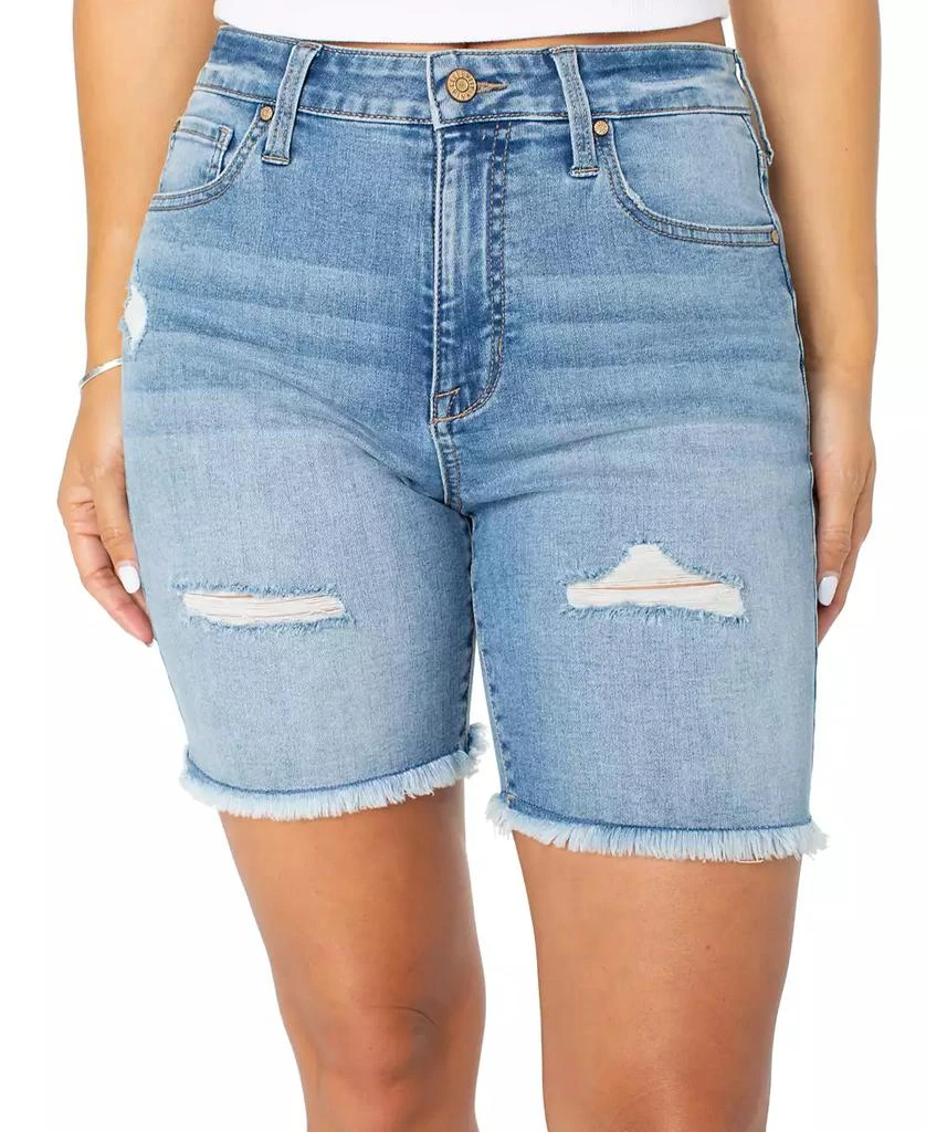 Celebrity Pink Juniors' High-Rise Bermuda Shorts 4