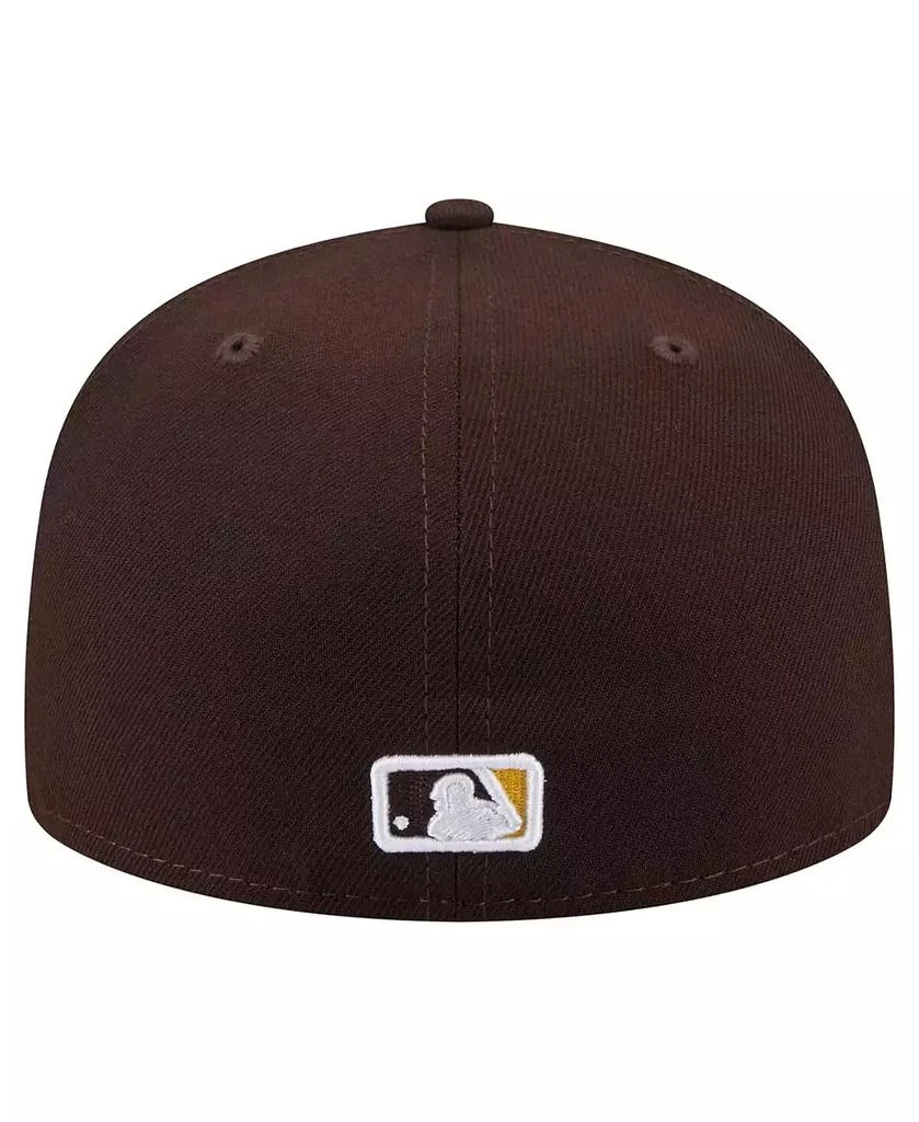 New Era Men's Brown San Diego Padres Yarn Stitch 59FIFTY Fitted Hat 4
