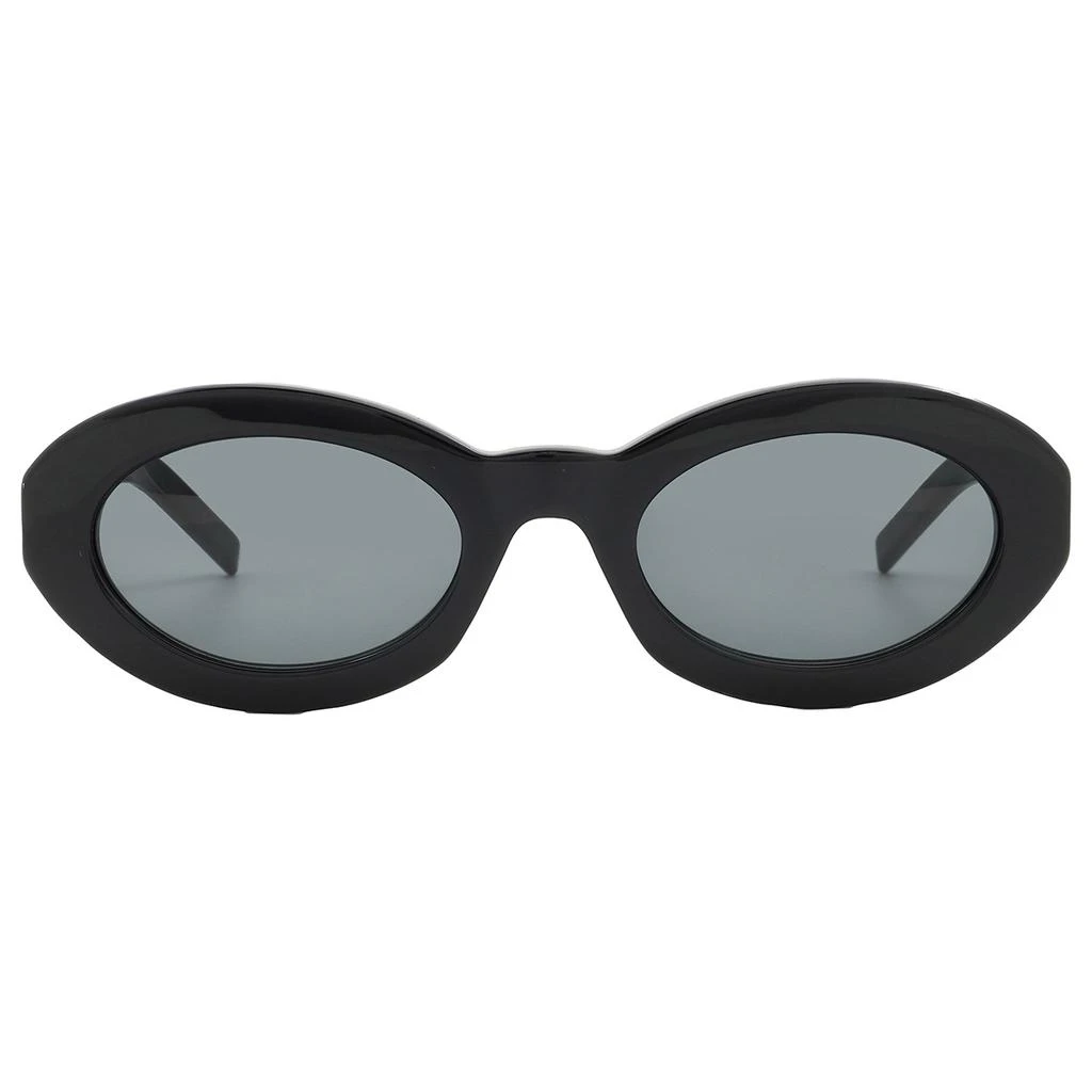 Yves Saint Laurent Black Oval Ladies Sunglasses SL M136 001 52