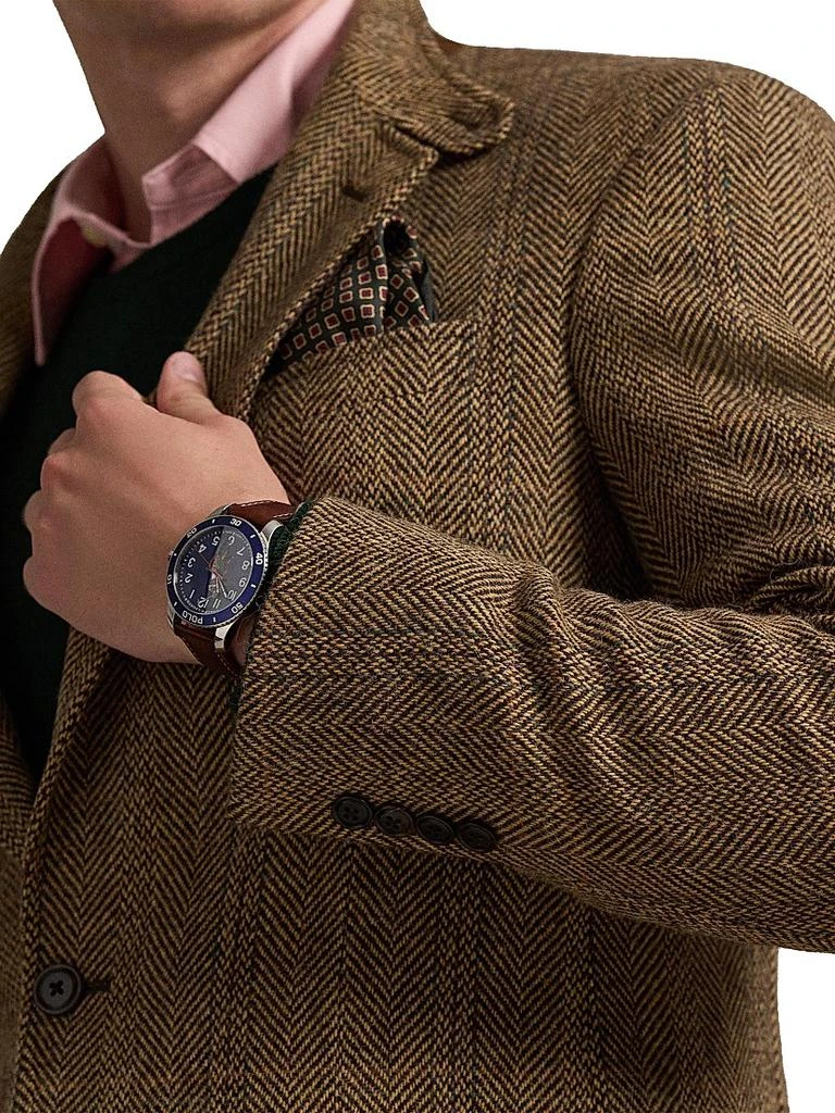 Ralph Lauren Herringbone Wool-Suede Blazer 6
