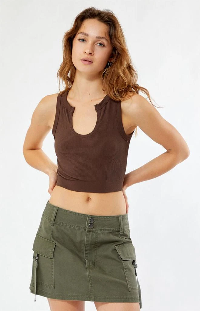 CONTOUR Maven Seamless Notched Tank Top 1