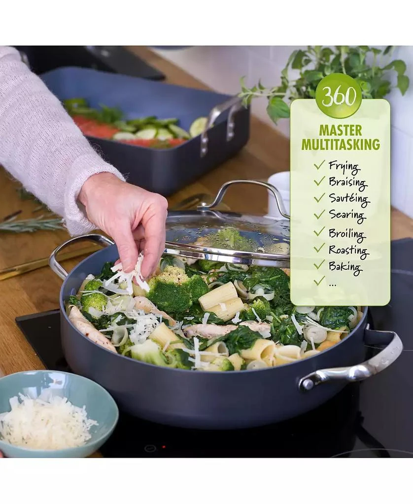 Greenpan Valencia Pro 8" & 10" Ceramic Non-Stick Frypan Set 4
