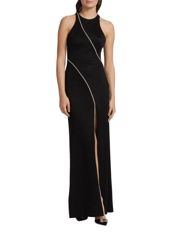 Galvan Crystal Cord Gown 1