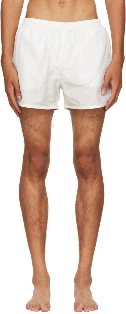 AMI Paris White Ami de Cœur Swim Shorts 1