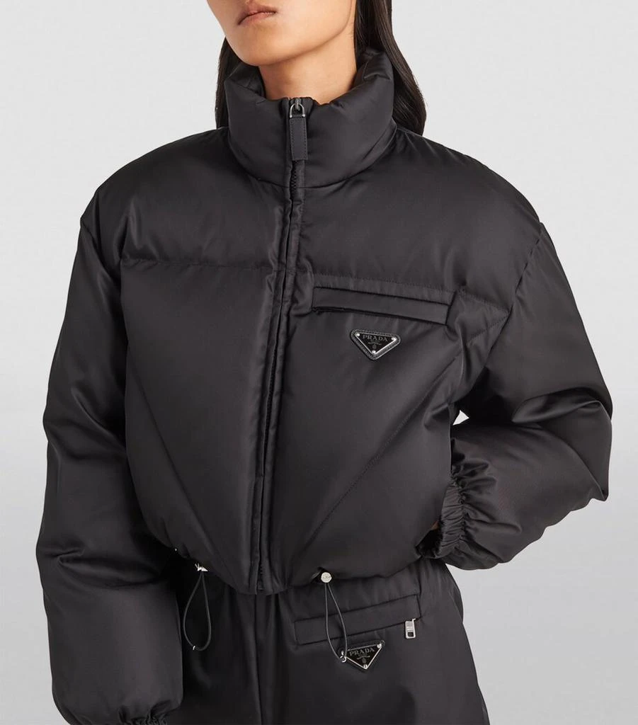 Prada Crop Re-Nylon Puffer Jacket 5