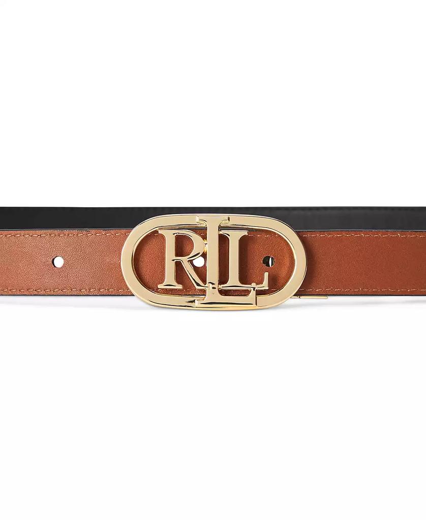 Ralph Lauren Women's Logo Reversible Skinny Leather Belt