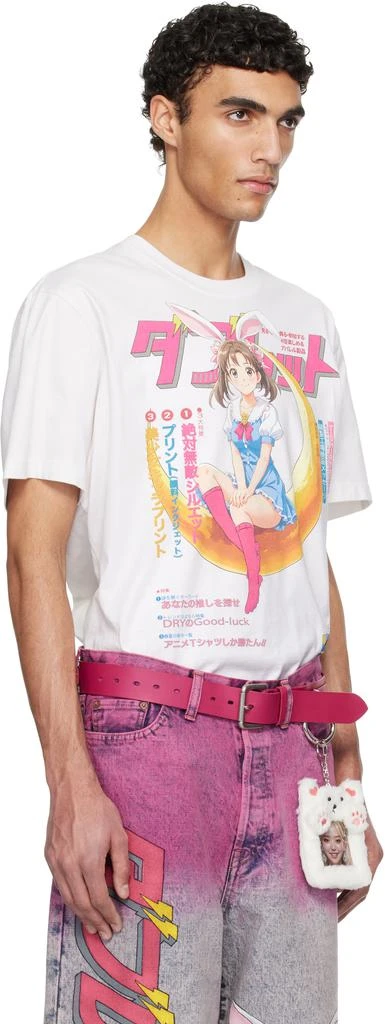 doublet White Rabbit Anime Print T-shirt 2