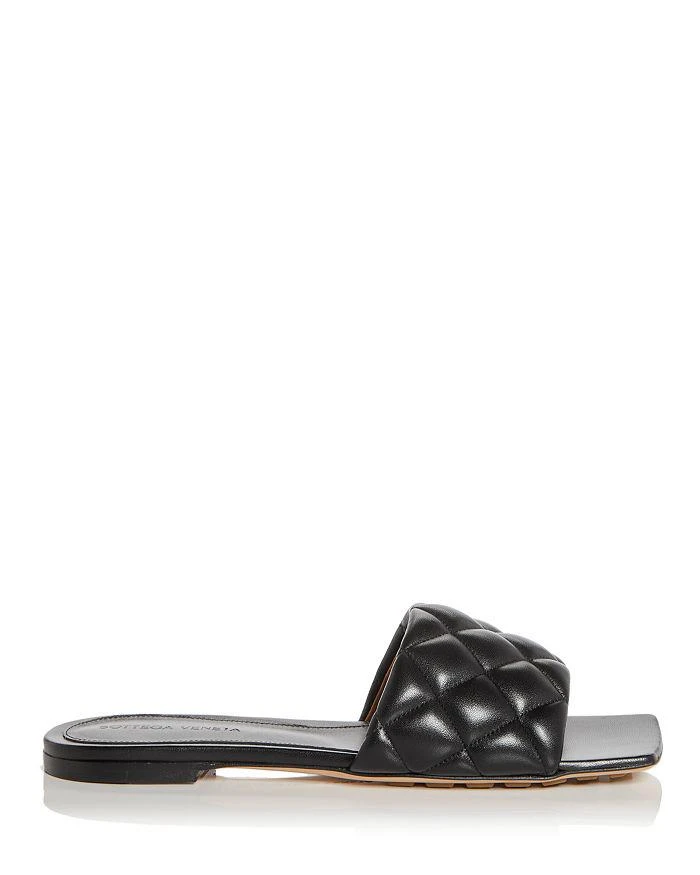 Bottega Veneta Women's Square Toe Quilted Slide Sandals 1