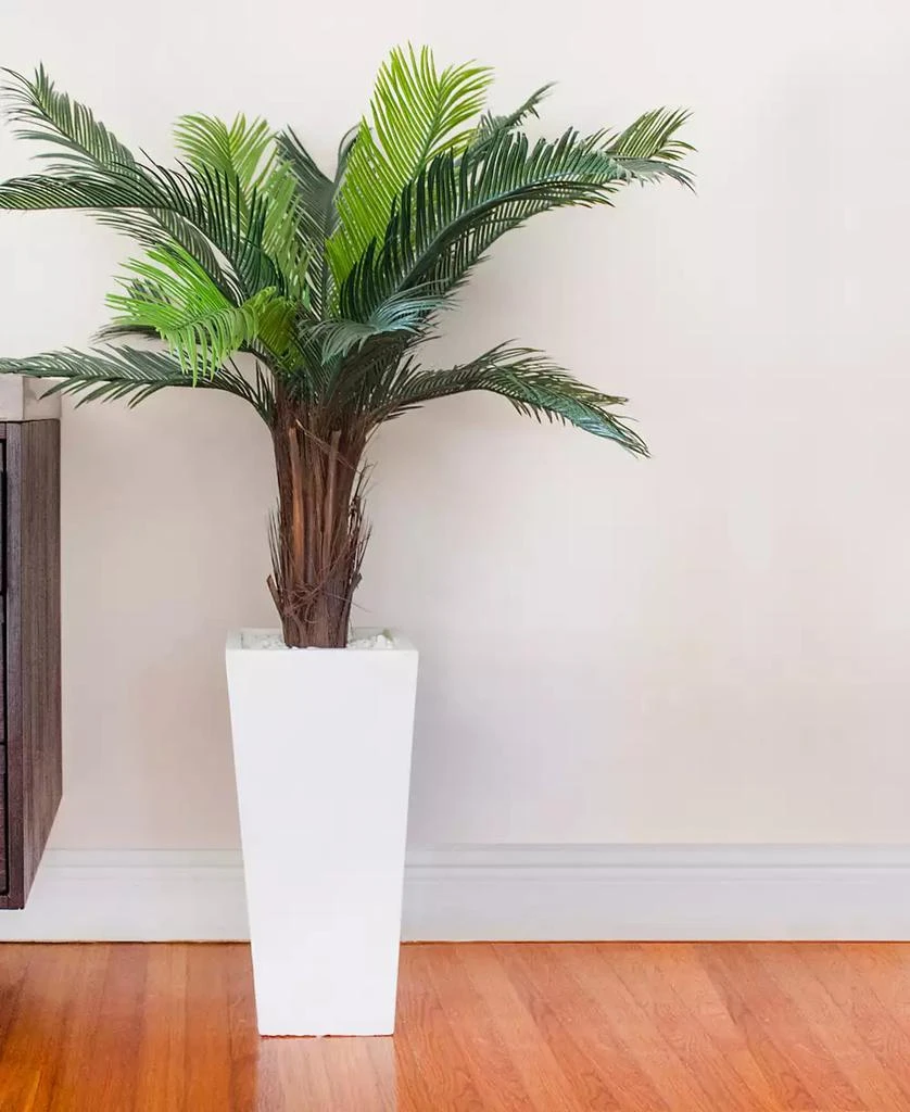 NEARLY NATURAL 4.5
Cycas UV-Resistant Indoor/Outdoor Artificial Plant in White Tower Planter 3