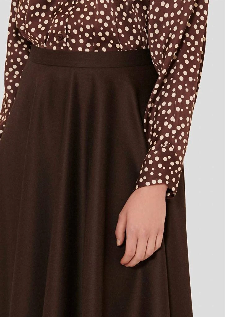 Tara Jarmon Jackie Skirt In Chocolate 4