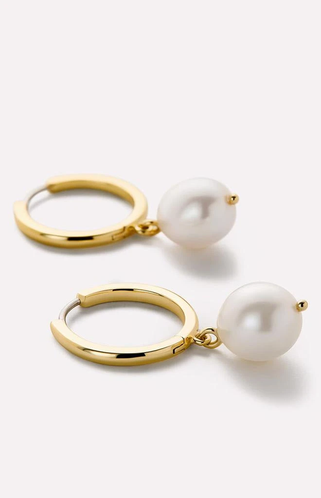 Ana Luisa Medium Frida Pearl Hoop Earrings 5