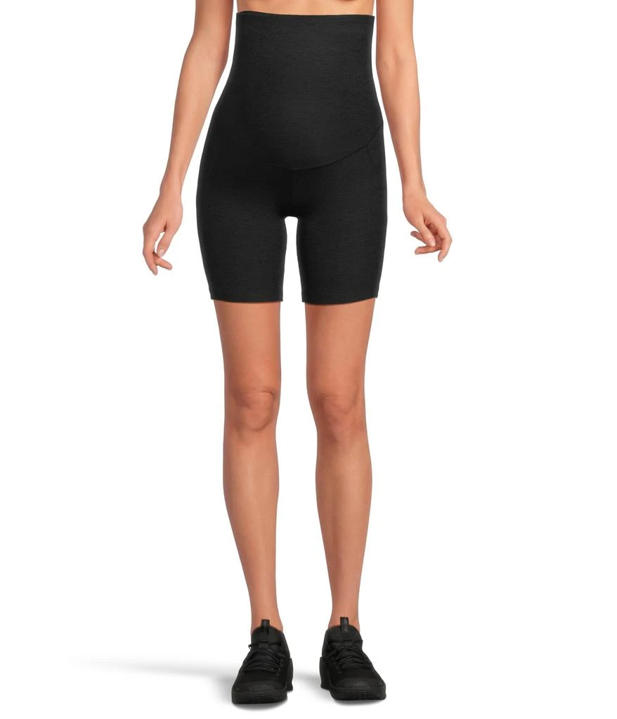 Beyond yoga Spacedye Team Pockets Maternity Bike Shorts 1