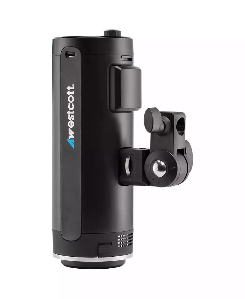 Westcott Westcott FJ200 Round Head Pocket Strobe with 1.3 sec. Recycle Time, TTL, HSS and Includes Tilter Bracket, 30-Degree Honeycomb Grid with Gel 3