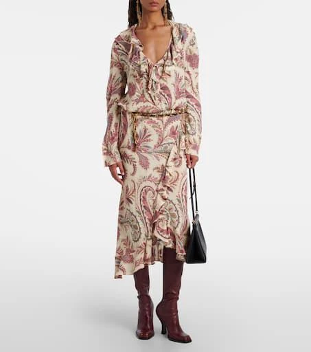 ETRO Studded leather knee-high boots 3