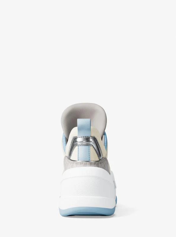 Michael Kors Olympia Mixed-Media Trainer 4