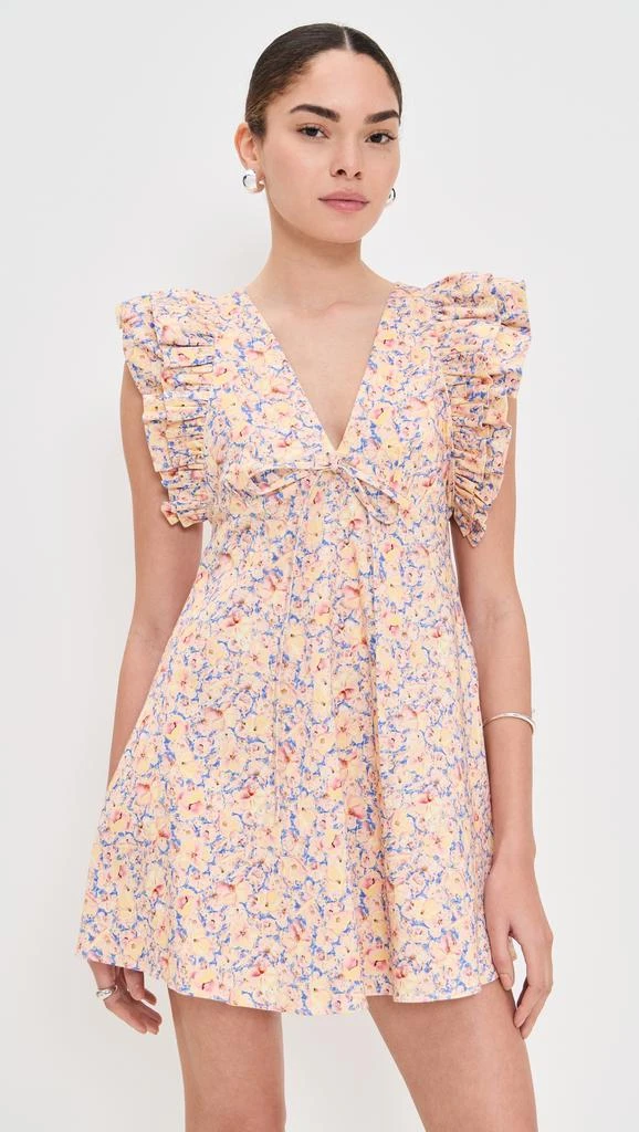 Kika Vargas Nola Dress Yellow Garden 6