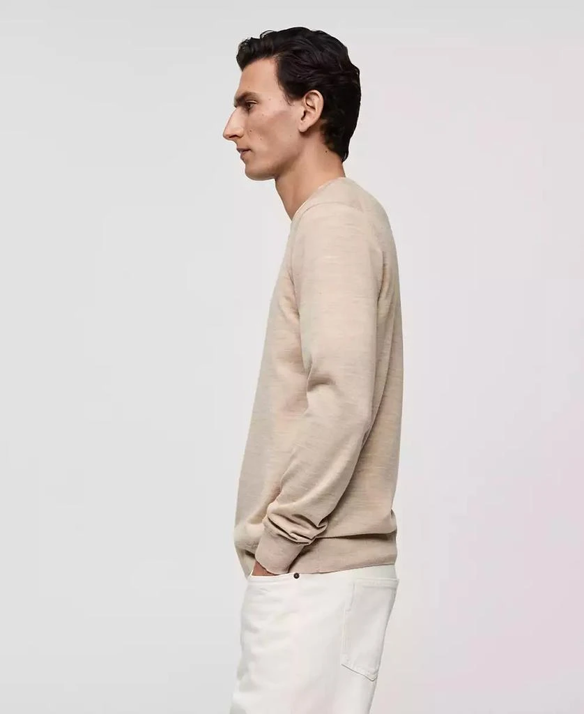 Mango Men's Slim-Fit Merino Wool Sweater 4