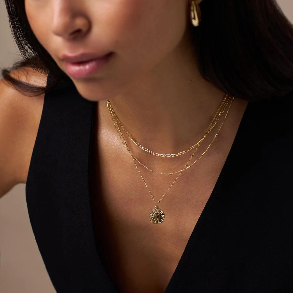 Orelia London Multi Row Coin Necklace 2