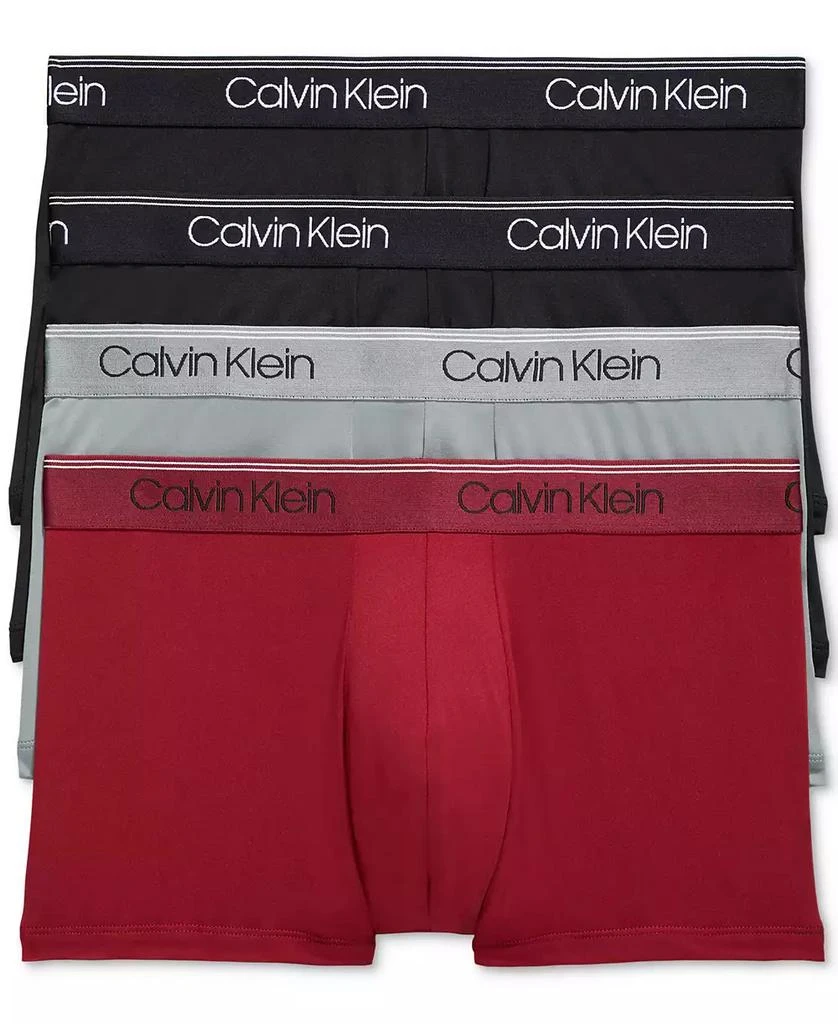 Calvin Klein Men's 3+1 Value Pack Micro Stretch Low-Rise Trunks 1