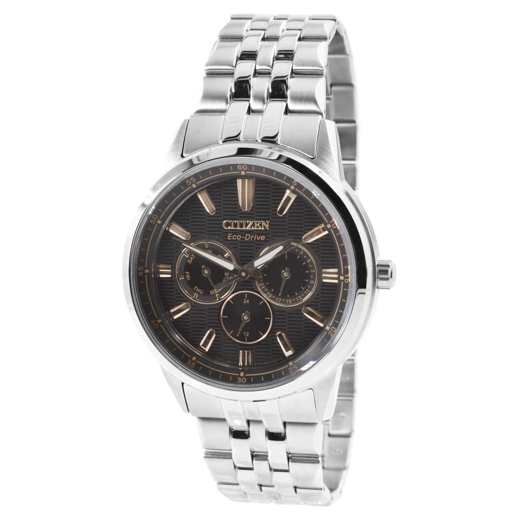 Citizen Citizen Men's Eco-Drive Bracelet Watch - Corso Black Dial Steel | BU2070-55E 1