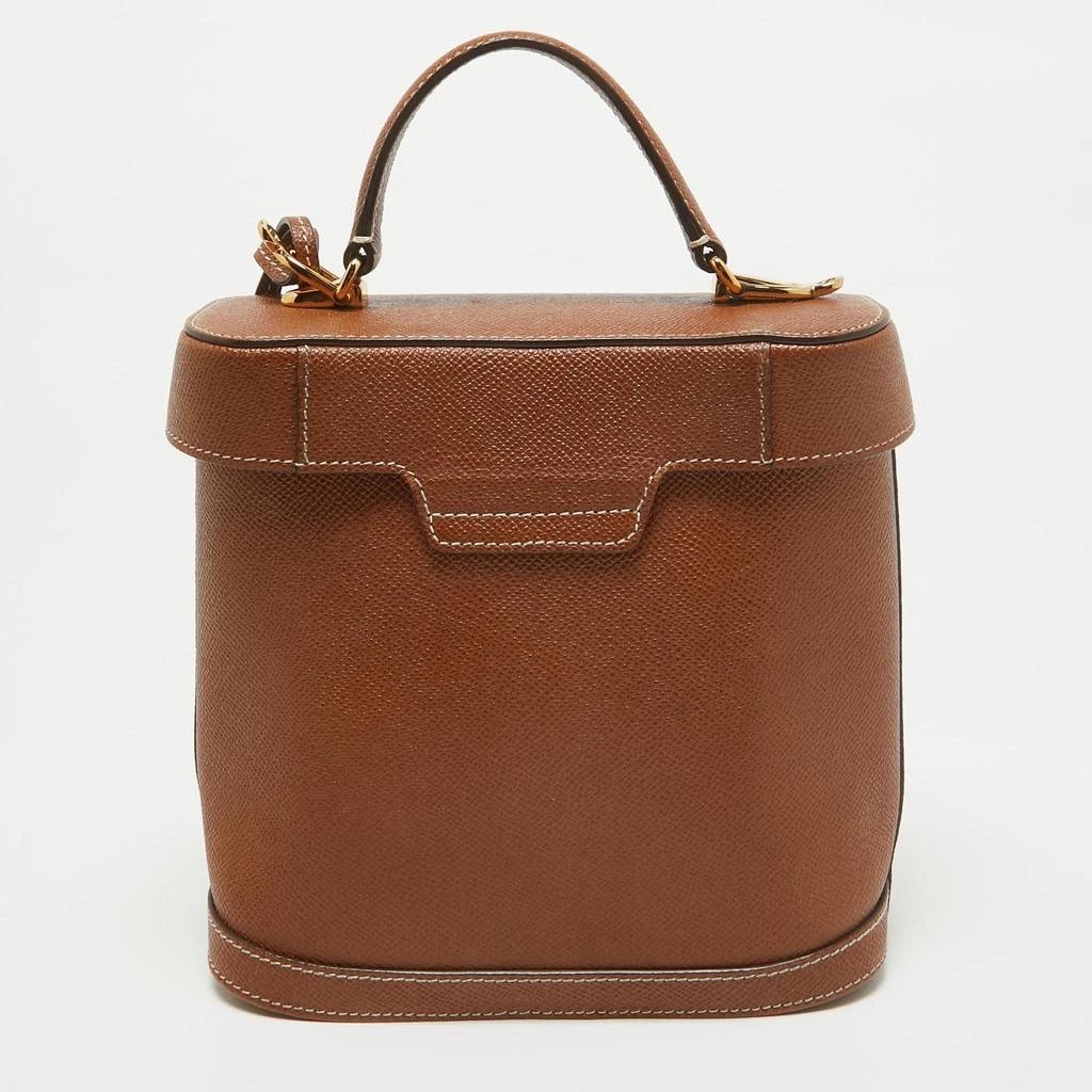 Mark Cross Brown Leather Benchley Top Handle Bag 3