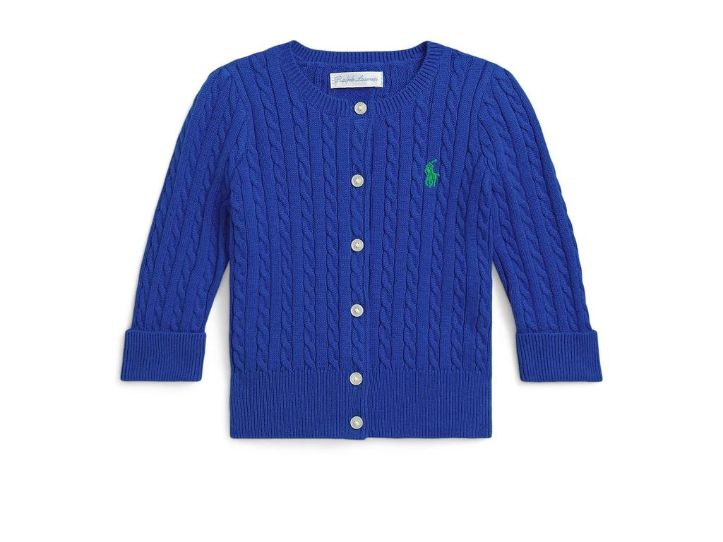 Ralph Lauren Mini-Cable Cotton Cardigan (Infant)