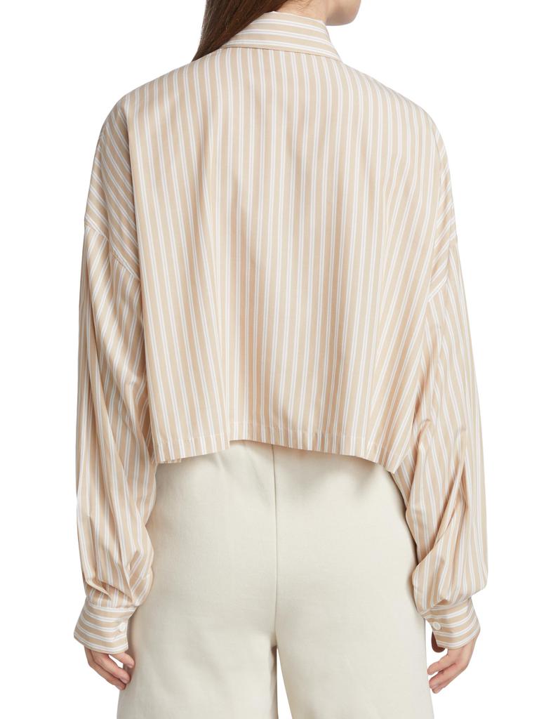 Thomas Stripe Cropped Shirt – On Sale Now with Up to 82% Off