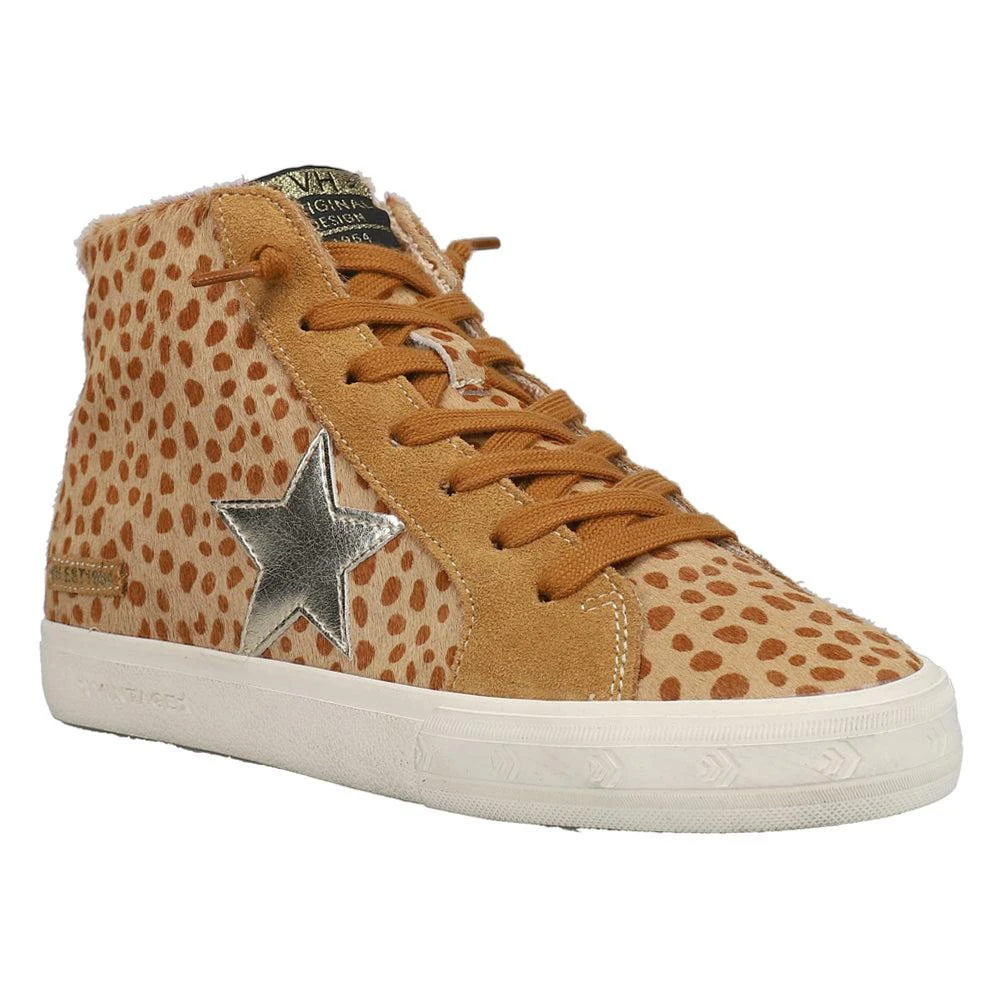 Vintage Havana Break Out Metallic Leopard Print High Top Sneakers 2