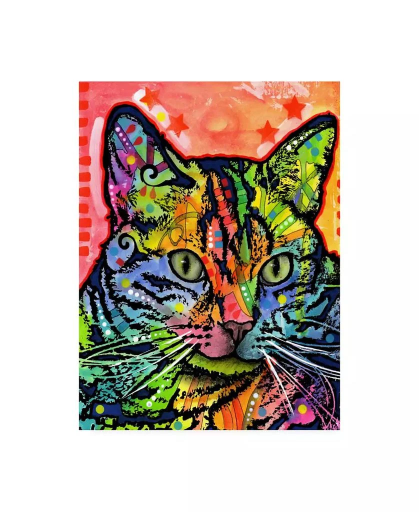 Trademark Global Dean Russo Cat Abstract Color Canvas Art - 15.5" x 21"
