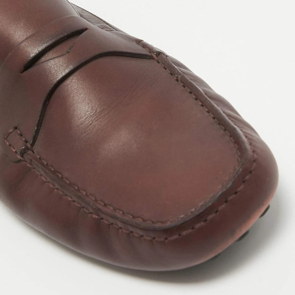 Dior Dior Plum Leather Penny Loafers Size 43 8