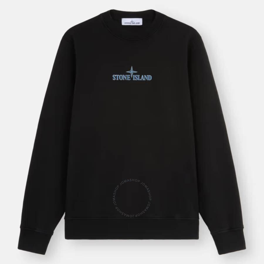 スウェット・トレーナー STONE  MIDNIGHT BLUE COTTON SWEATSHIRT Stone Island Midnight Blue Cotton Sweatshirt - Hoodies