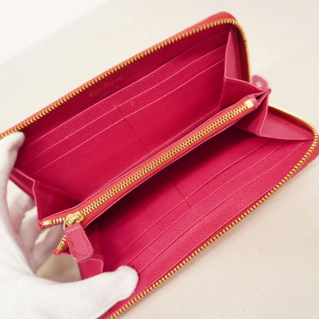 Salvatore Ferragamo Leather Long Wallet (Bi-Fold) (Pre-Owned) 3