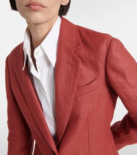 Brunello Cucinelli Hemp and linen gabardine blazer 4