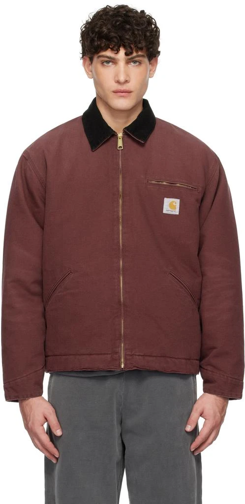 Carhartt WIP Burgundy Winter OG Detroit Jacket 1