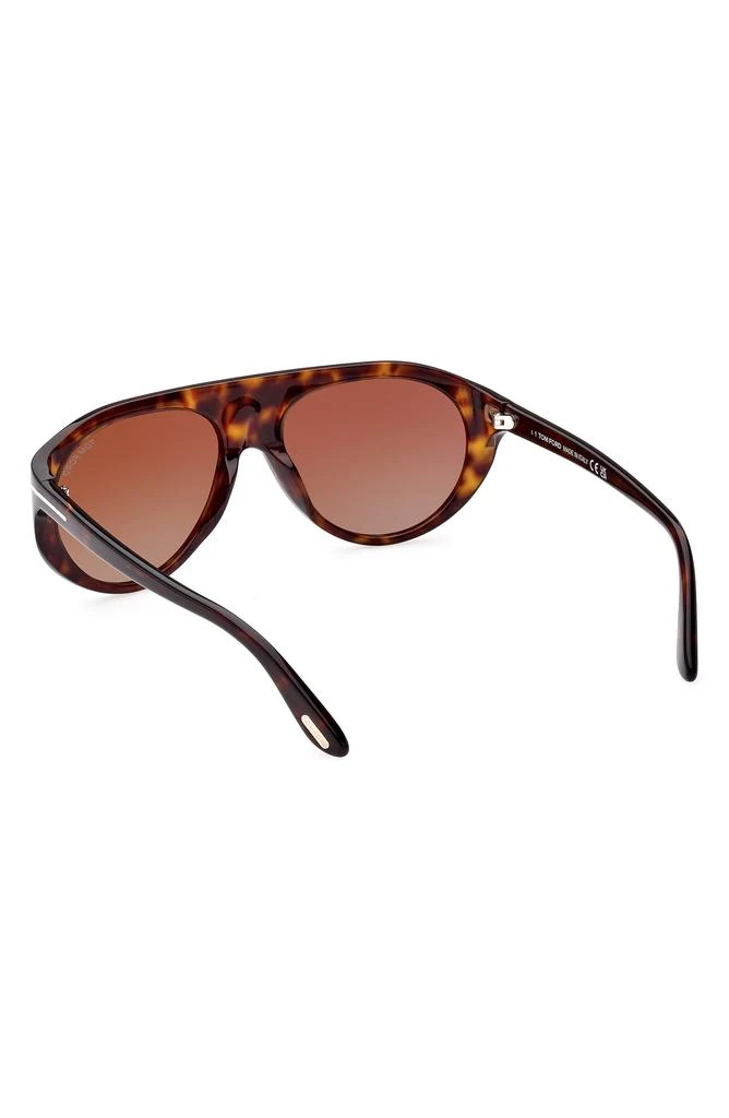 Tom Ford Rex-02 57mm Aviator Sunglasses 4