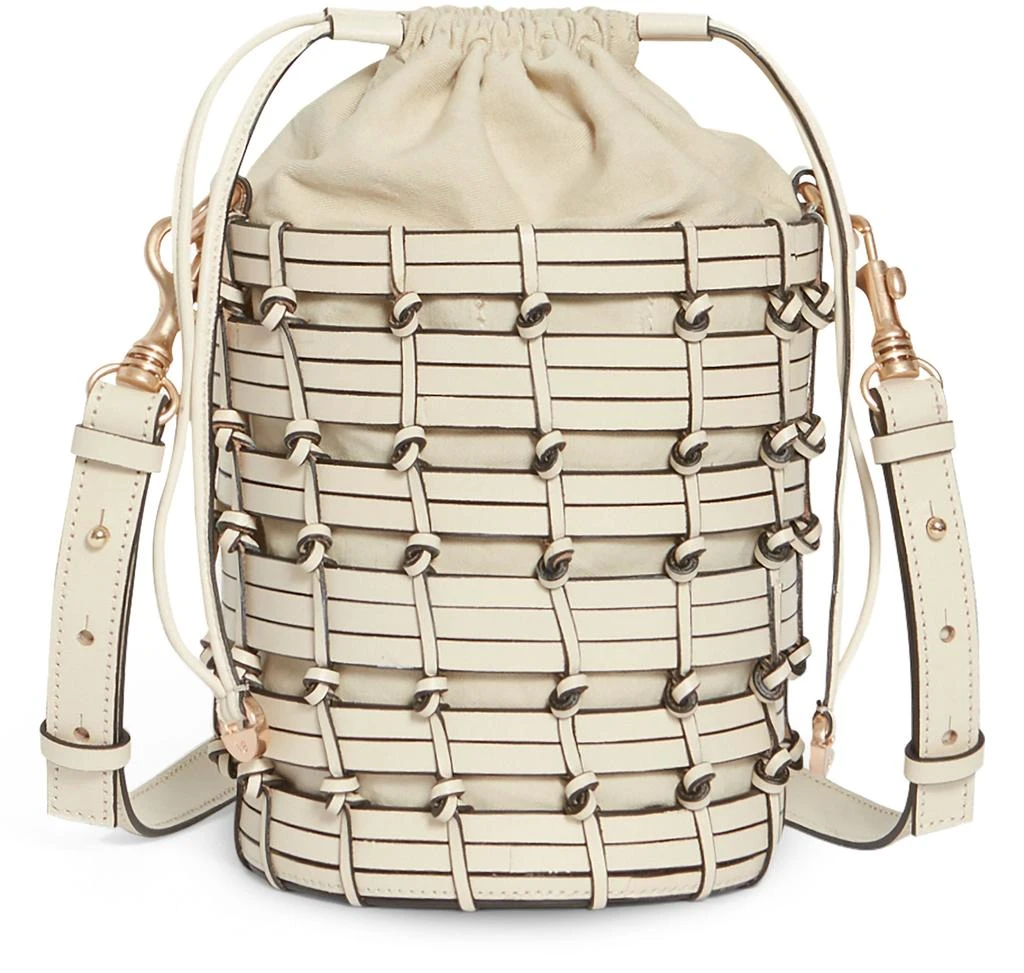 VANESSA BRUNO Small woven leather bucket bag 2