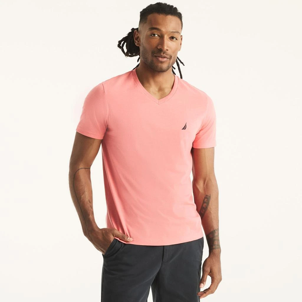 Nautica Heather V-Neck T-Shirt 7