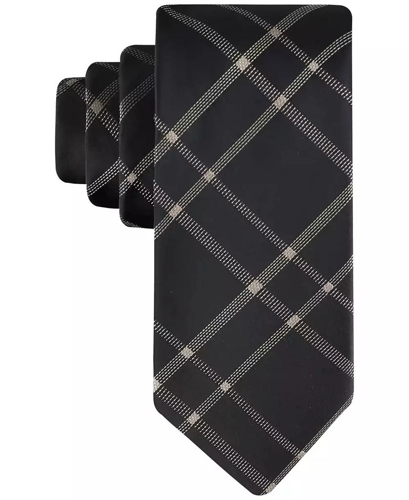 Calvin Klein Men's Stitch Plaid Tie 1