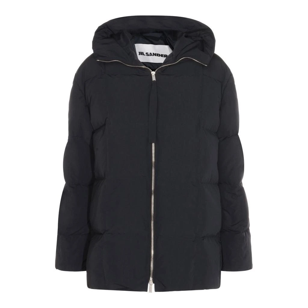 Jil Sander Jil Sander Zip-Up Hooded Down Coat 1