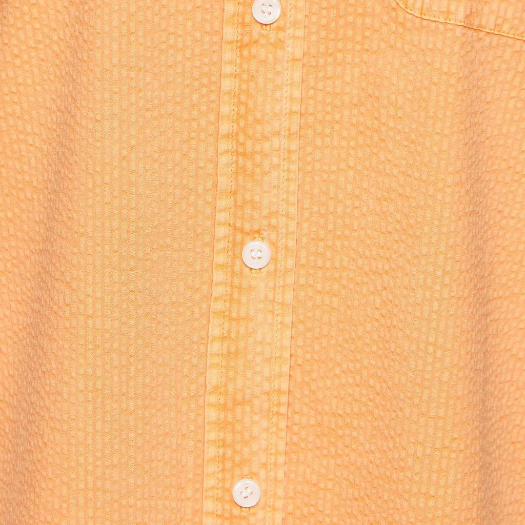 Kith Kith Orange Cotton Seersucker Ora Button Down Shirt XS 3