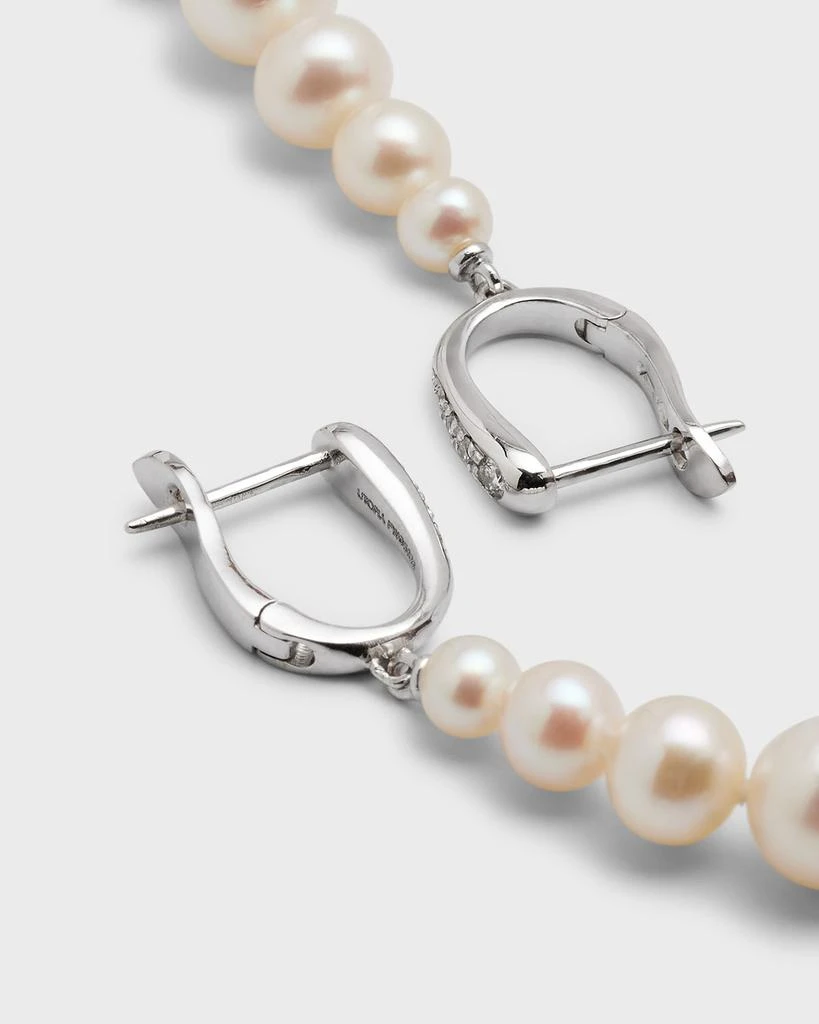 Utopia Graduated Pearl 
Diamond Earrings 4