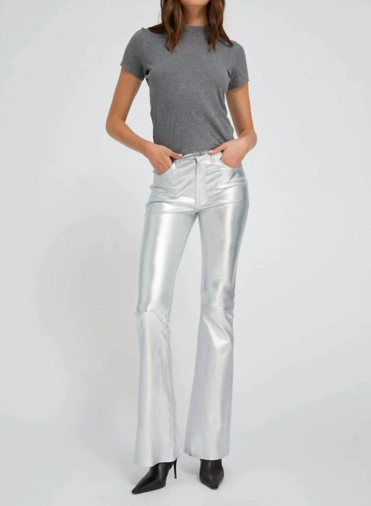 SPRWMN Sprwmn - Leather 5 Pocket Micro Flare Pants