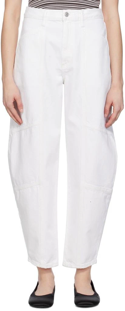 AGOLDE White Mara Jeans 1