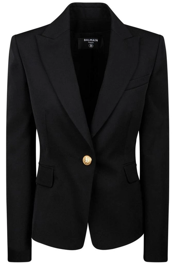 Balmain Balmain Single-Breasted Sleeved Blazer 1