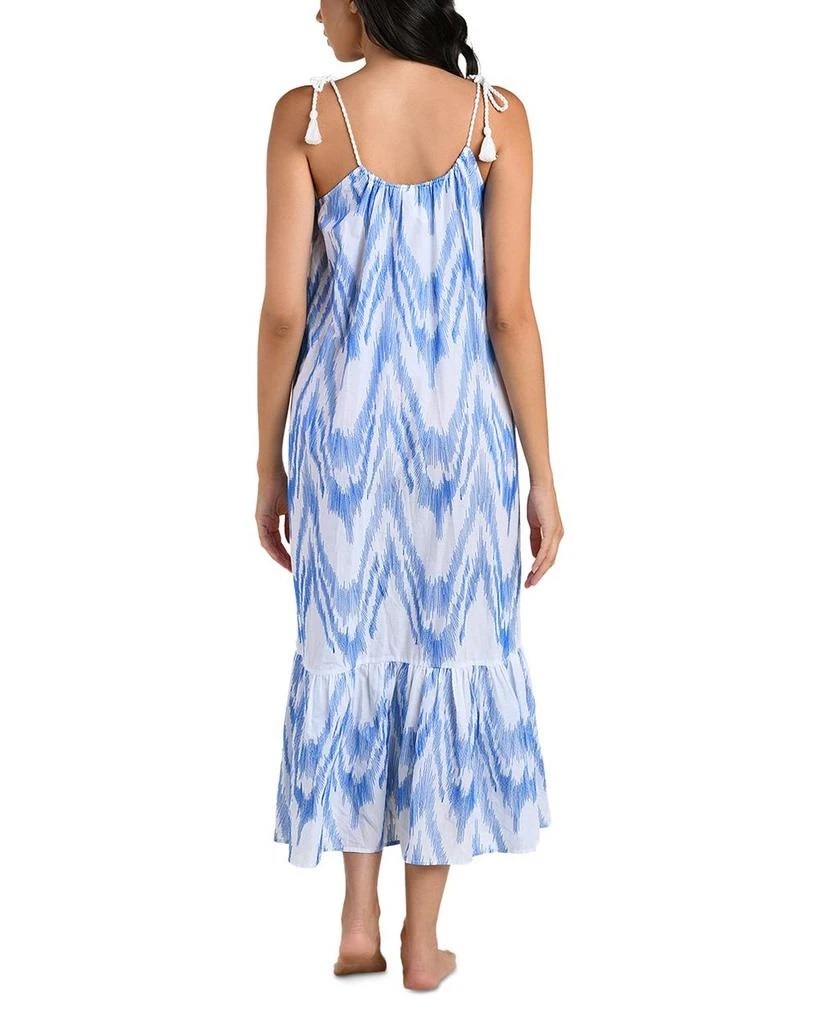 La Blanca Tidal Wave Tie Shoulder Maxi Dress Swim Cover-Up 2