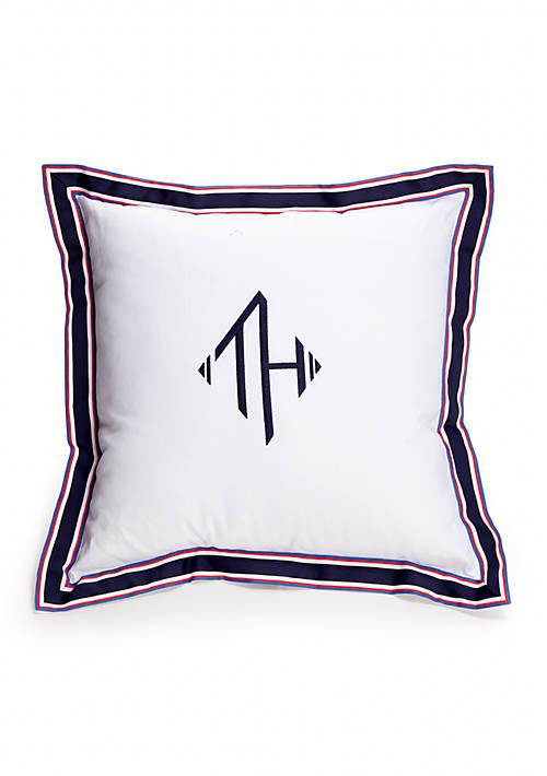 Tommy Hilfiger Hilfiger Monogram Grosgrain Decorative Pillow 18 In X 18 In