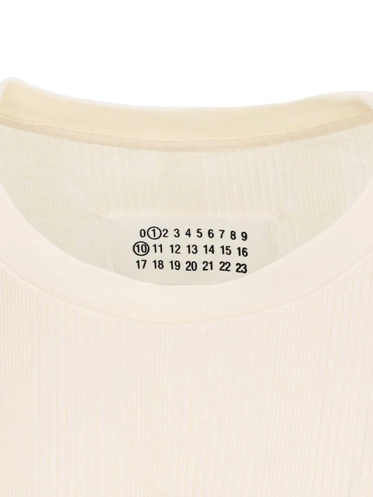 MAISON MARGIELA Maison Margiela Crewneck Ribbed T-Shirt 4