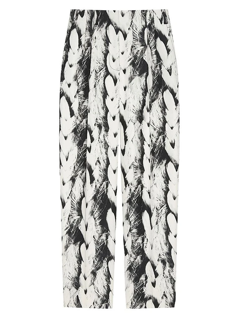 Givenchy Two-Pleat Pants in Wool with Hair Print 1
